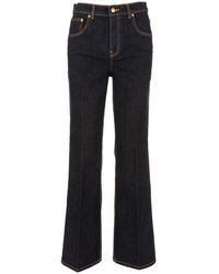 Tory Burch - Slim Fit Jeans aus Denim - Lyst