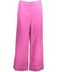Kocca - Roze Damesbroek Met Elastische Taille - Lyst