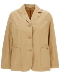 Casey Casey - Jassen ,Katoen Cotton Poplin Single-Breasted Jacket - Lyst