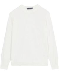 Brooks Brothers - Maglione in cotone bianco - Lyst