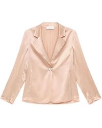 Maliparmi - Jassen ,Roze ,Shiny Cady Jacket - Lyst
