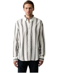 GANT - Overhemden ,Wit ,Katoen Casual Shirt - Lyst
