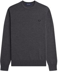Fred Perry - Knitwear > round-neck knitwear - Lyst