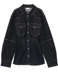 Gestuz - Overhemden ,Blauw ,Denim Mae Denim Shirt - Lyst