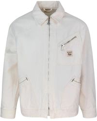 Roy Rogers - Jassen ,Wit ,Katoen Canvas Werkjas Met Ritssluiting - Lyst