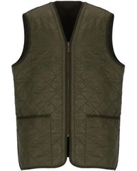 Barbour - Groene Gewatteerde Nylonvest - Lyst