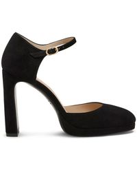 Stuart Weitzman - Schoenen ,Zwart ,Suède Babette Platform Pump - Lyst
