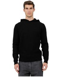 MC2 Saint Barth - Ribbed Merino Wool Hoodie - Lyst