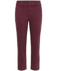 Kaffe - Cropped Trousers - Lyst