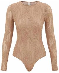 Zimmermann - Tops ,Polyester Lace Body Suit - Lyst