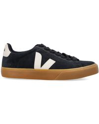 Veja - Schoenen ,Zwart ,Suède Zwarte Campo Bold Sneakers - Lyst