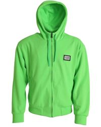 Dolce & Gabbana - Neon Hooded Full Zip Top Sweater - Lyst