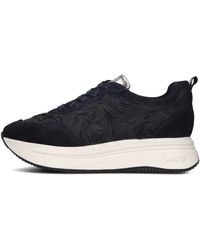Softwaves - Blaue Wildleder-Sneaker Mit Niedrigem Schaft - Lyst