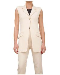 Patrizia Pepe - Ivory vest - Lyst
