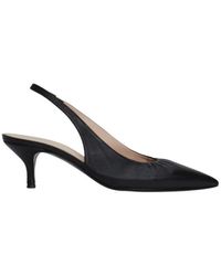 Fabiana Filippi - Eleganti sandali slingback in pelle nera - Lyst