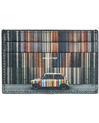 Paul Smith - Accessoires ,Veelkleurig ,Leer Portacarte Mini Multiriga - Lyst