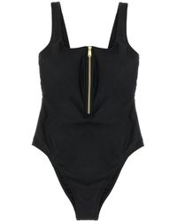 Goldbergh - Badmode ,Zwart ,Satijn Caviar One-Piece Badpak - Lyst