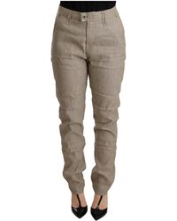 CYCLE - Broeken ,Katoen Baggy Broek Met Logo Details - Lyst