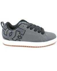 DC Shoes - Graffik Se Leren Veters Rubberen Zool - Lyst