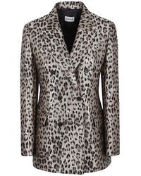 P.A.R.O.S.H. - Doppelreihiger Blazer Jacke - Lyst