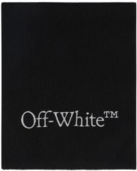 Off-White c/o Virgil Abloh - Sciarpa a maglia da lettura nero/argento - Lyst