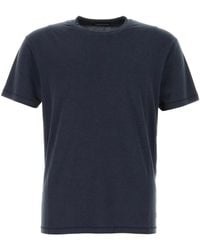 Tom Ford - Tops ,Blauw ,Katoen Lyocell Blend T-Shirt - Lyst