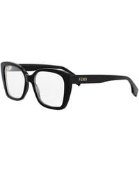 Fendi - Accessoires ,Zwart ,Fe 50127I Optisch Montuur Vierkant - Lyst