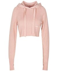 hinnominate - Kurzer hoodie mit frontstickerei - Lyst