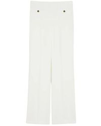 Pennyblack - Broeken ,Wit ,Witte Slim Fit Jersey Broek - Lyst