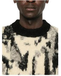 FEDERICO CINA - Abstract Print Sweater Met Crew Neck - Lyst