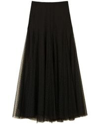 Twinset - Maxi Tüllrock Mit Polka-Dots - Lyst