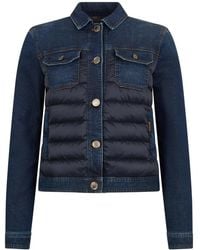 Moorer - Jassen ,Blauw ,Katoen Petunia Jacket - Lyst