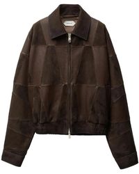 Versace - Jassen ,Bruin ,Leer Blouson Leather - Lyst