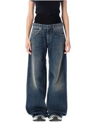 Balenciaga - Baggy Wide Leg Broek - Lyst