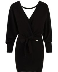 Akep - Kleedjes ,Zwart ,Wol Radha Short Knit Dress - Lyst