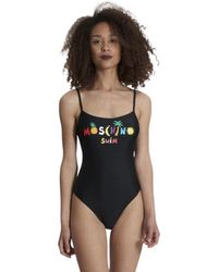 Moschino - Badmode ,Zwart ,Eendelig Badpak - Lyst