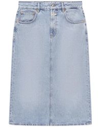 Closed - Rokken ,Blauw ,Denim Denim Rok Met Rits - Lyst