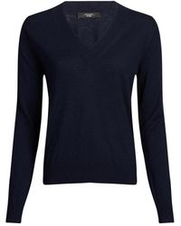 Weekend by Maxmara - Truien & Vesten ,Blauw ,Wol Wollen Trui Met Kasjmier - Lyst