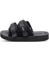 Suicoke - Minimalistische Zwarte Sandalen Met Vibram Zool - Lyst