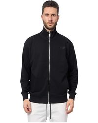 RICHMOND - Schwarzer Hoher Kragen Fullzip Pullover - Lyst