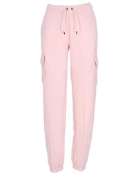 Nike - Fitness ,Roze ,Katoen Essentiële Fleece Cargo Broek - Lyst