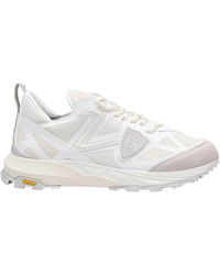 Philippe Model - Weiße trekking-sneakers mit gummifinish - Lyst