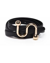 Sportmax - Accessoires ,Zwart ,Leer Riemen - Lyst