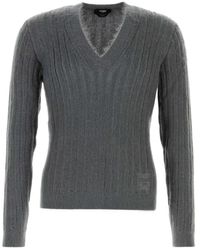 Fendi - V-Neck Knitwear - Lyst