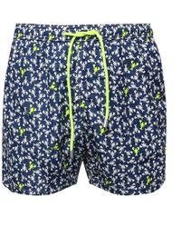 Mc2 Saint Barth - Blaue Meer All-Over Print Badehose - Lyst