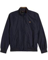 Fred Perry - Jassen ,Blauw ,Nylon Blauwe Sportieve Nylon Jas Brentham Stijl - Lyst