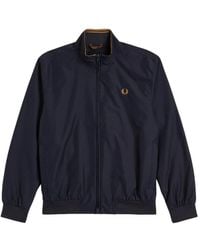 Fred Perry - Jassen ,Blauw ,Nylon Blauwe Sportieve Nylon Jas Brentham Stijl - Lyst
