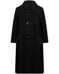 Moschino - Jassen ,Zwart ,Katoen Elegante Lange Jas - Lyst