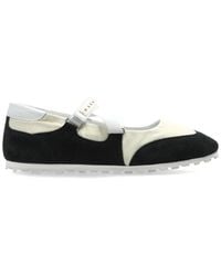 Marni - Ballerinas Mit Logo-Patch - Lyst