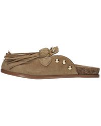 Emanuélle Vee - Schoenen ,Bruin ,Suède Suede Clog - Lyst